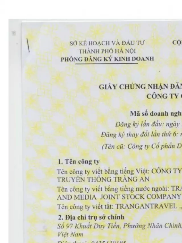   Tràng An Travel – 10 năm một chặng đường