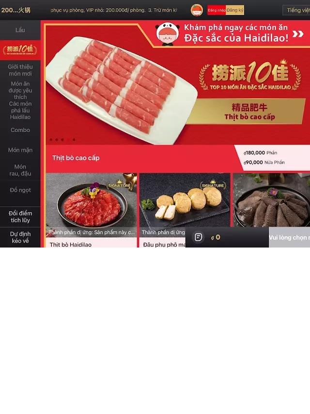   Dừng chân tại Haidilao Hotpot - Khám phá thực đơn đa dạng