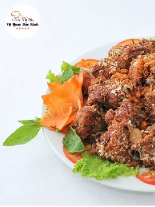   Vịt rang muối - Món ăn siêu ngon khiến người thân của bạn mê mệt