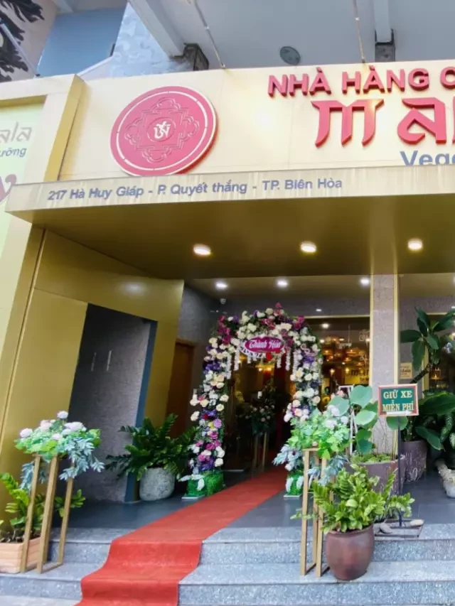   Nhà hàng chay Mandala - Tận hưởng hương vị chay thơm ngon và bổ dưỡng