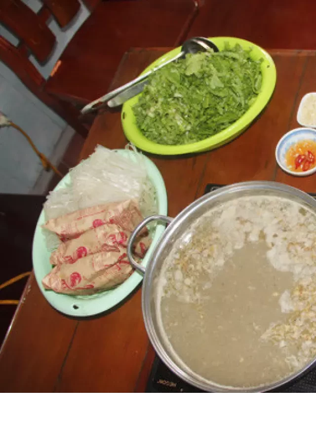   Ngọt thanh lẩu cá rô đồng