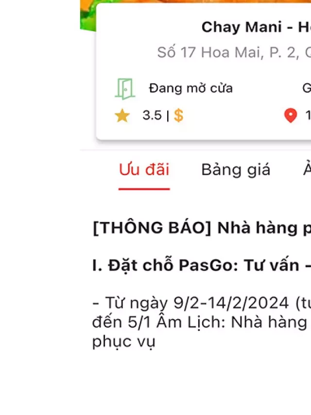  Các nhà hàng mở cửa XUYÊN TẾT tại TpHCM - Mồng 1 cũng đón khách