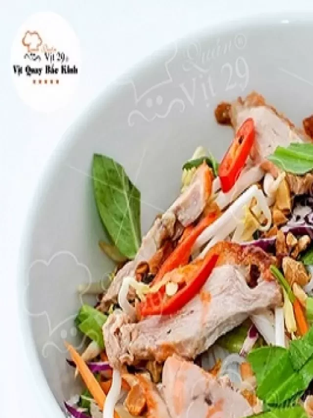   Hướng dẫn làm món bún vịt trộn xì dầu ngon khó cưỡng
