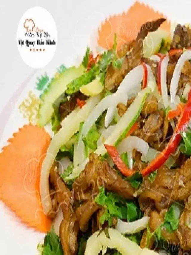   Nộm chân vịt rút xương giòn giòn sần sật, thơm ngon tuyệt đỉnh
