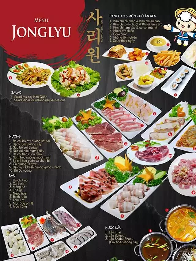   Buffet Lẩu Nướng Hàn Quốc SARIWON-Royal City: Tận hưởng hương vị đa dạng của ẩm thực Hàn Quốc tại Sariwon