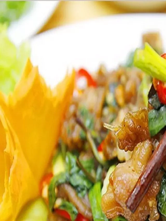   Món chân vịt rút xương xào độc nhất vô nhị