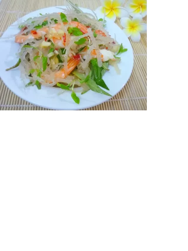   Hướng dẫn làm gỏi rau câu chân vịt ngon như nhà hàng