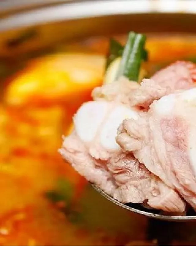   Gật gù khen ngon với cách làm lẩu sườn sụn chuẩn vị