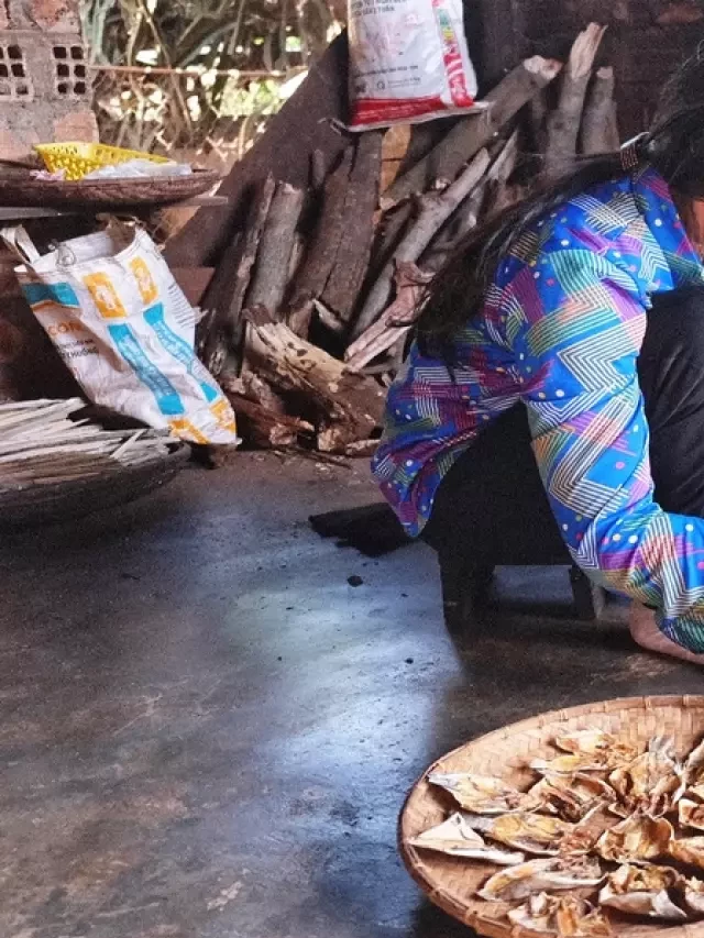   Muối cá lá é của mẹ