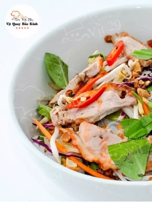   Hướng dẫn nấu bún vịt trộn món ăn ngày nắng - Một trải nghiệm tuyệt vời
