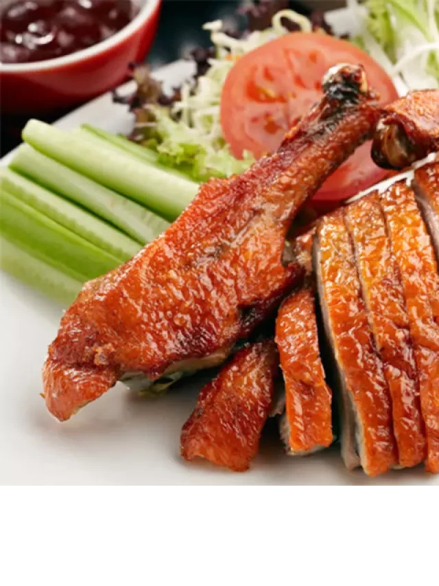   Cách làm vịt quay bằng lò nướng than thơm ngon