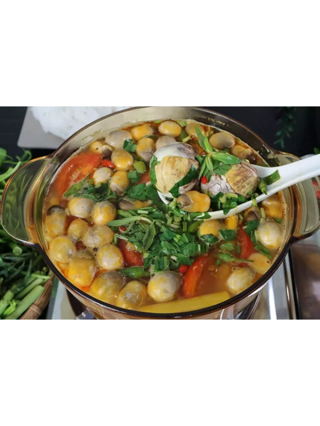   Cách nấu lẩu hột vịt lộn ngọt thơm, không tanh