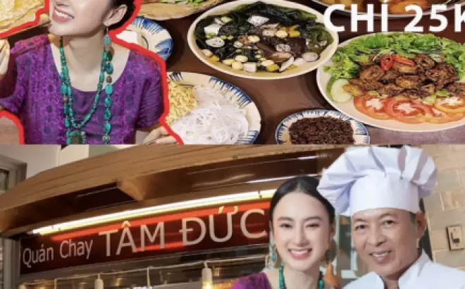 Cầm 25k đi ăn nhà hàng của sao Việt, tại sao không? Thử ngay quán cơm chay Tâm Đức của Angela Phương Trinh nhé!