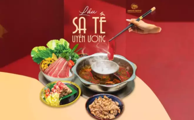Lẩu Sa Tế Uyên Ương tại Dragon Hotpot: Nụ hôn cho tình yêu thăng hoa